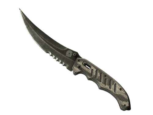 ★ Flip Knife | Black Laminate (Battle-Scarred)