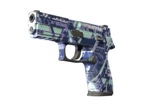 Souvenir P250 | Digital Architect (Well-Worn)