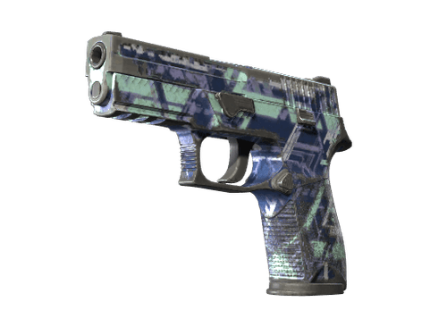 Souvenir P250 | Digital Architect (Battle-Scarred)