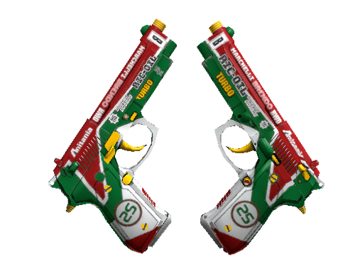 Souvenir Dual Berettas | Twin Turbo (Well-Worn)