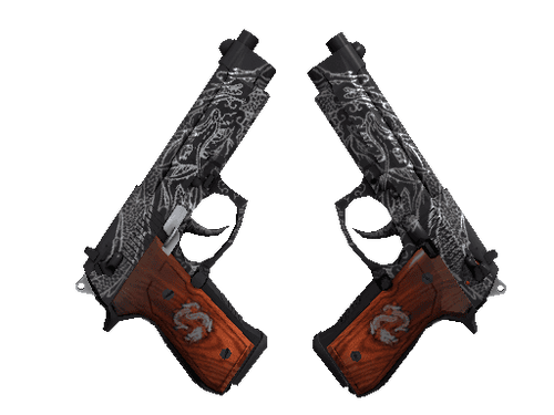 StatTrak™ Dual Berettas | Dualing Dragons (Minimal Wear)