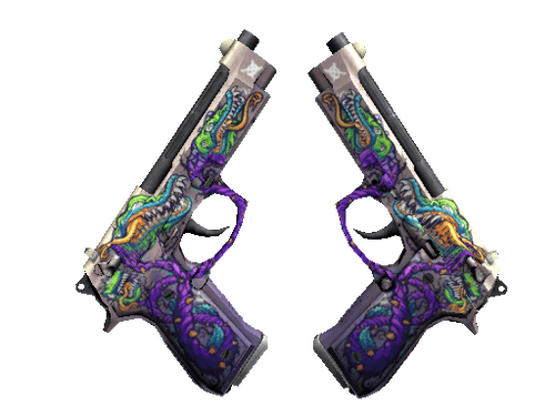 StatTrak™ Dual Berettas | Flora Carnivora (Field-Tested)