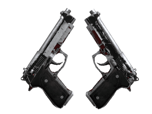 StatTrak™ Dual Berettas | Panther (Battle-Scarred)