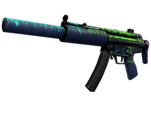 StatTrak™ MP5-SD | Phosphor (Battle-Scarred)