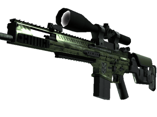 StatTrak™ SCAR-20 | Green Marine (Minimal Wear)