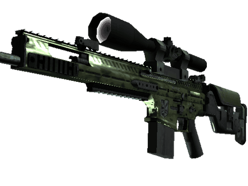 StatTrak™ SCAR-20 | Green Marine (Well-Worn)