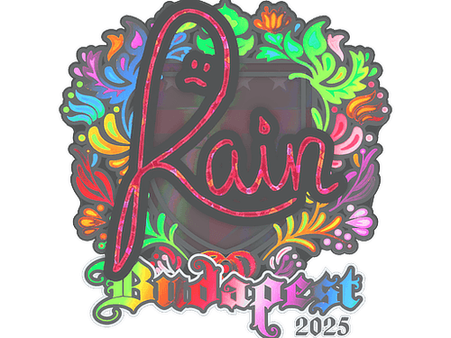 Sticker | rain (Holo) | Budapest 2025