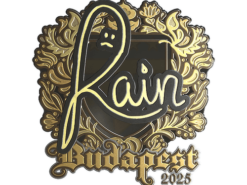 Sticker | rain (Gold) | Budapest 2025
