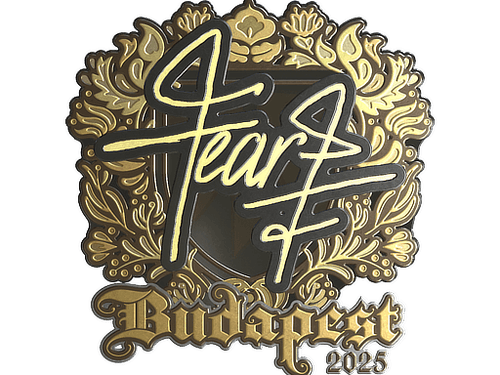 Sticker | fEAR (Gold) | Budapest 2025