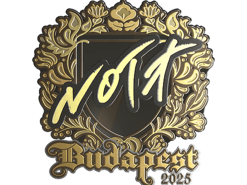 Sticker | nota (Gold) | Budapest 2025