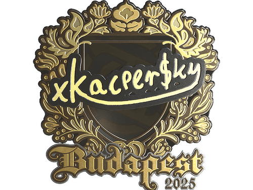 Sticker | xKacpersky (Gold) | Budapest 2025