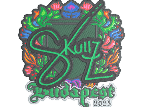 Sticker | skullz (Embroidered) | Budapest 2025
