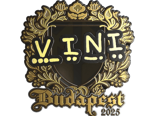 Sticker | VINI (Gold) | Budapest 2025