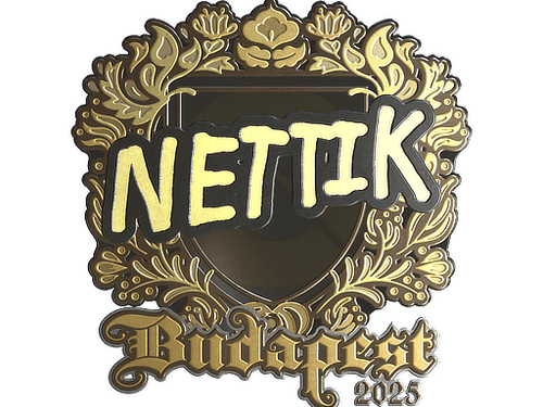 Sticker | nettik (Gold) | Budapest 2025