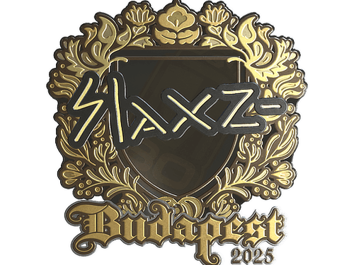 Sticker | slaxz- (Gold) | Budapest 2025