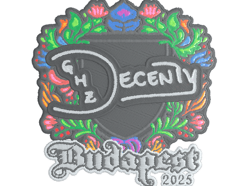 Sticker | decenty (Embroidered) | Budapest 2025