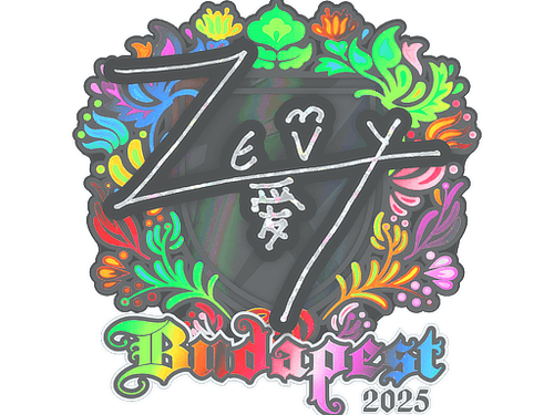 Sticker | zevy (Holo) | Budapest 2025