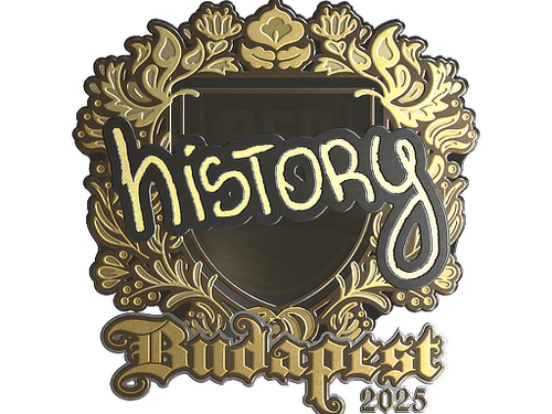 Sticker | History (Gold) | Budapest 2025