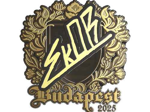 Sticker | sk0R (Gold) | Budapest 2025