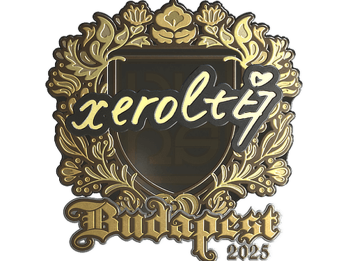 Sticker | xerolte (Gold) | Budapest 2025