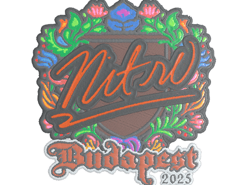 Sticker | nitr0 (Embroidered) | Budapest 2025