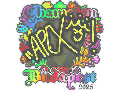 Sticker | apEX (Holo, Champion) | Budapest 2025