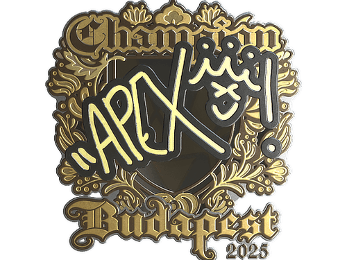Sticker | apEX (Gold, Champion) | Budapest 2025