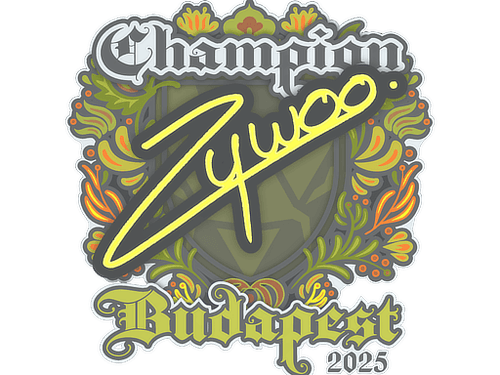 Sticker | ZywOo (Champion) | Budapest 2025