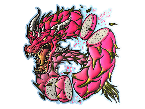 Sticker | Dragon Fruit (Foil)