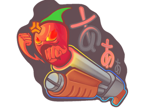 Sticker | Pepper Gauge (Lenticular)