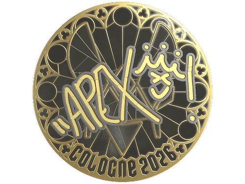 Sticker | apEX (Gold) | Cologne 2026