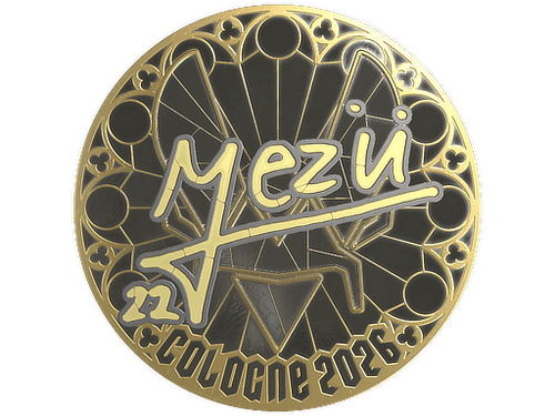 Sticker | mezii (Gold) | Cologne 2026