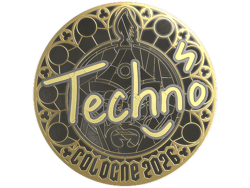 Sticker | Techno4K (Gold) | Cologne 2026