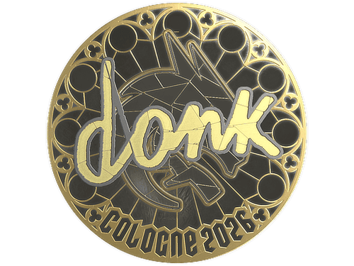 Sticker | donk (Gold) | Cologne 2026
