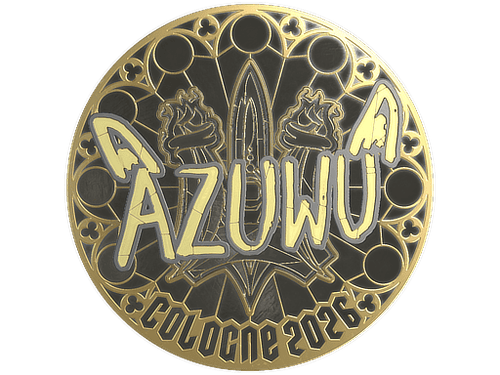 Sticker | AZUWU (Gold) | Cologne 2026