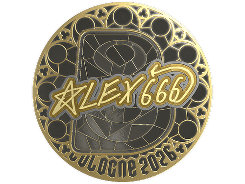 Sticker | alex666 (Gold) | Cologne 2026
