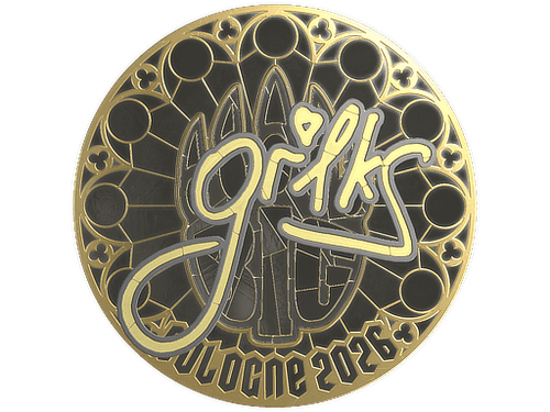 Sticker | gr1ks (Gold) | Cologne 2026
