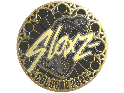 Sticker | slaxz- (Gold) | Cologne 2026