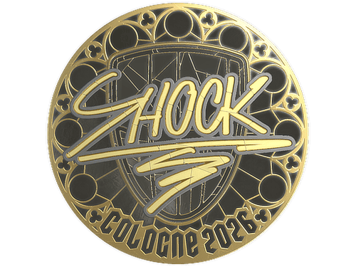 Sticker | SHOCK (Gold) | Cologne 2026