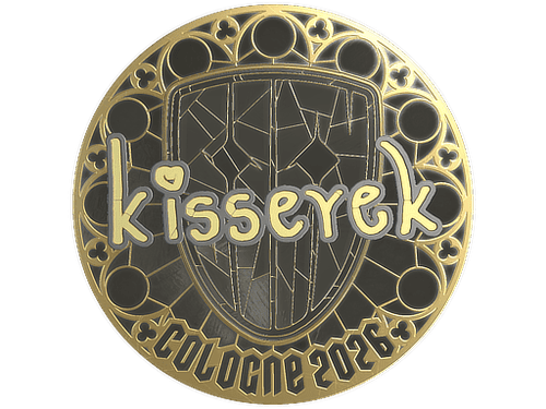 Sticker | kisserek (Gold) | Cologne 2026