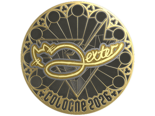 Sticker | dexter (Gold) | Cologne 2026