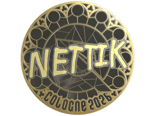 Sticker | nettik (Gold) | Cologne 2026