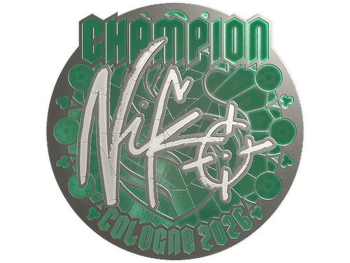 Sticker | NiKo (Foil, Champion) | Cologne 2026