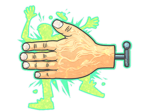 Sticker | High Five! (Glitter)