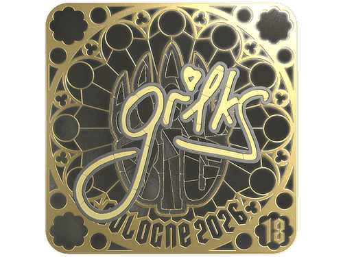 Sticker | gr1ks (Gold, Ranked) | Cologne 2026