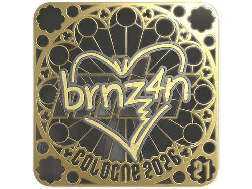 Sticker | brnz4n (Gold, Ranked) | Cologne 2026