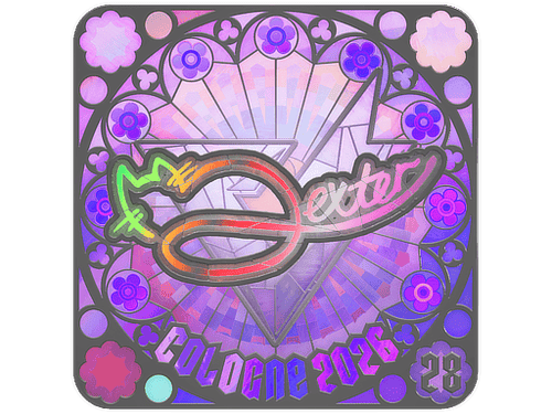 Sticker | dexter (Holo, Ranked) | Cologne 2026