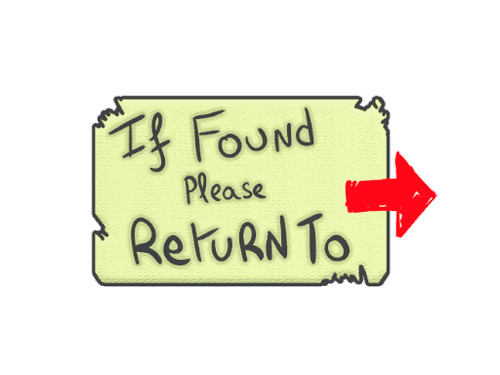 Sticker | Please Return To