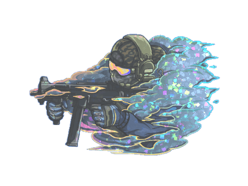 Sticker | Pushing Smokes (Glitter)