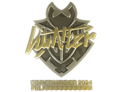 Sticker | huNter- (Gold) | Copenhagen 2024